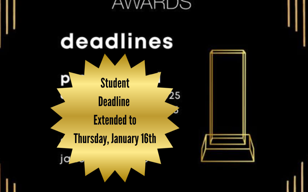 Student Entry Deadline extended to January 16th!